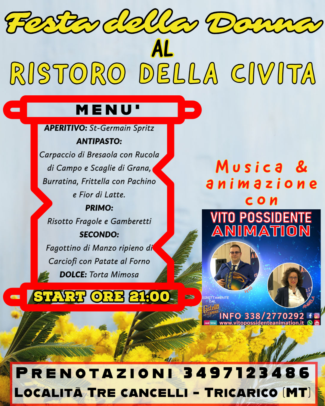 Festa della DONNA - RISTORO DELLA CIVITA